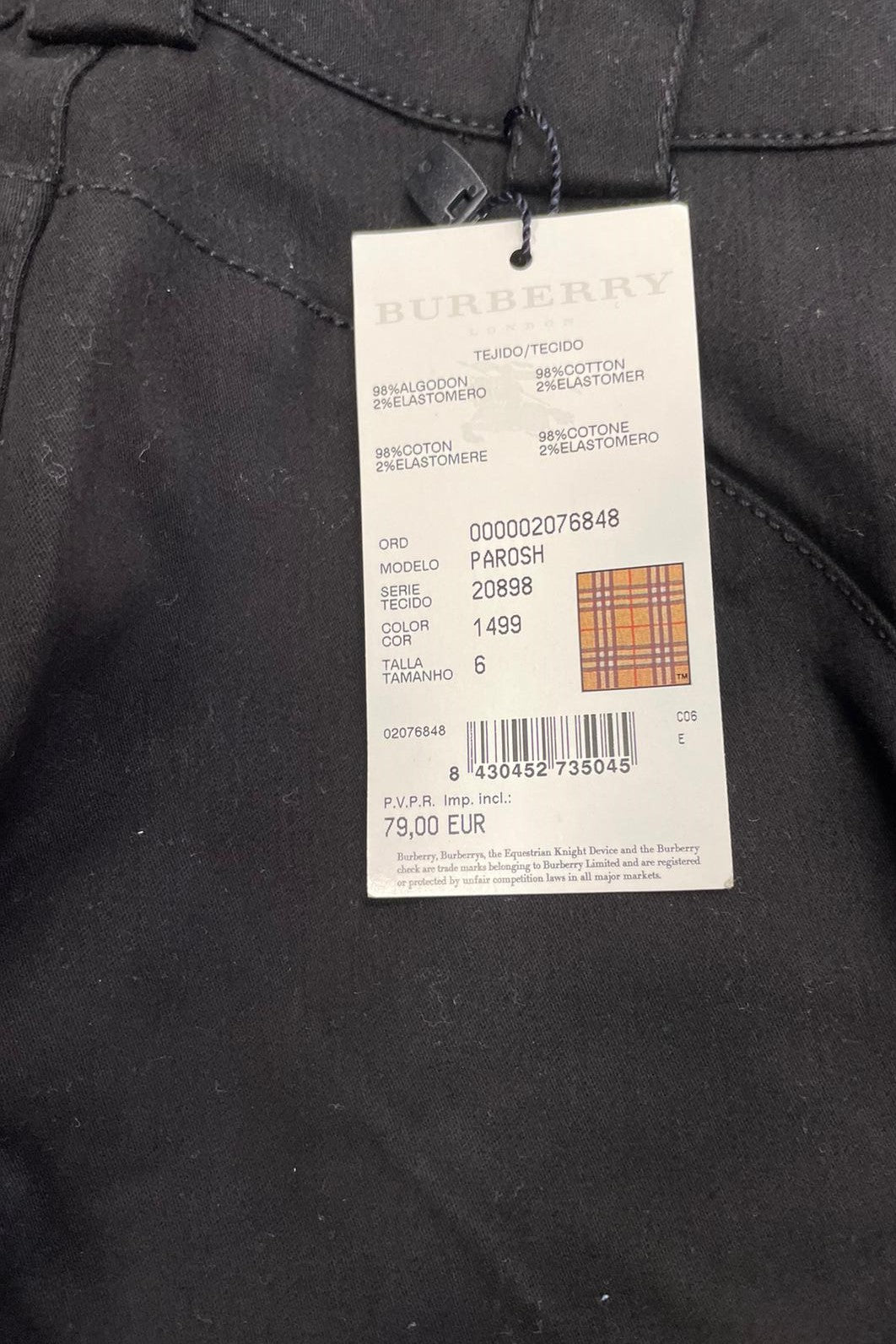 Pantalón BurBerry Ref.00327