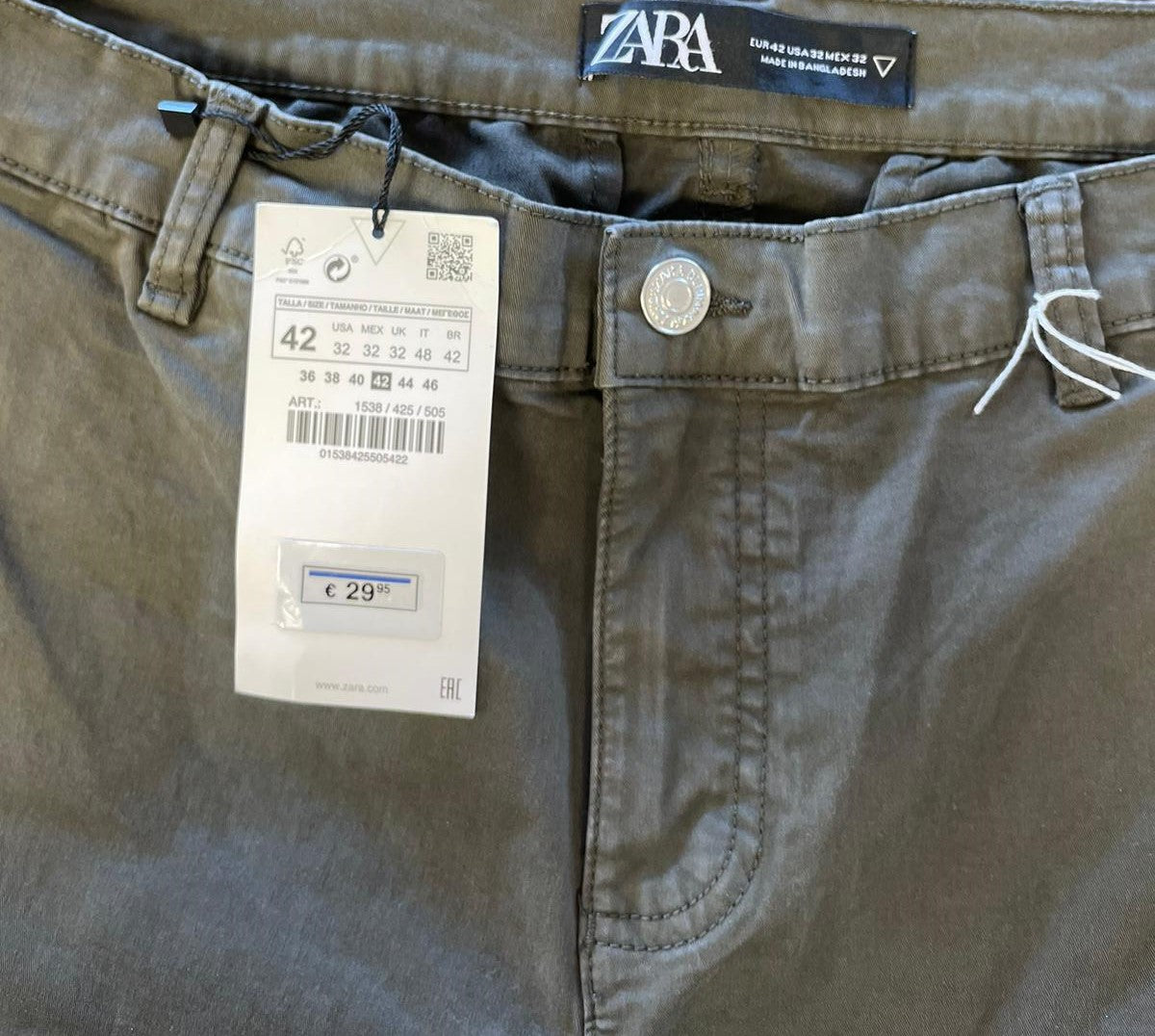 Pantalon cargo Zara Réf.02296