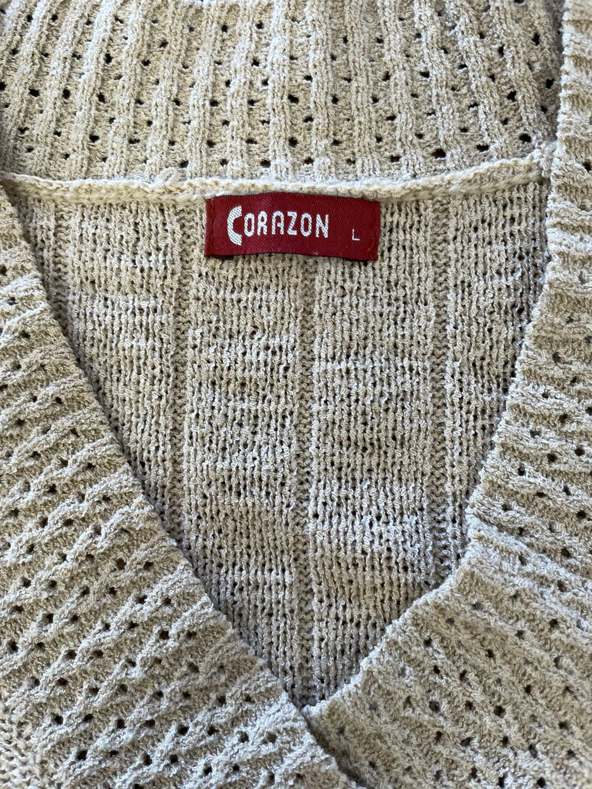 Pull cœur au crochet réf.00587