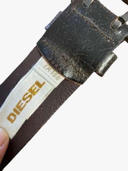 Ceinture en cuir vintage Diesel réf. 00628