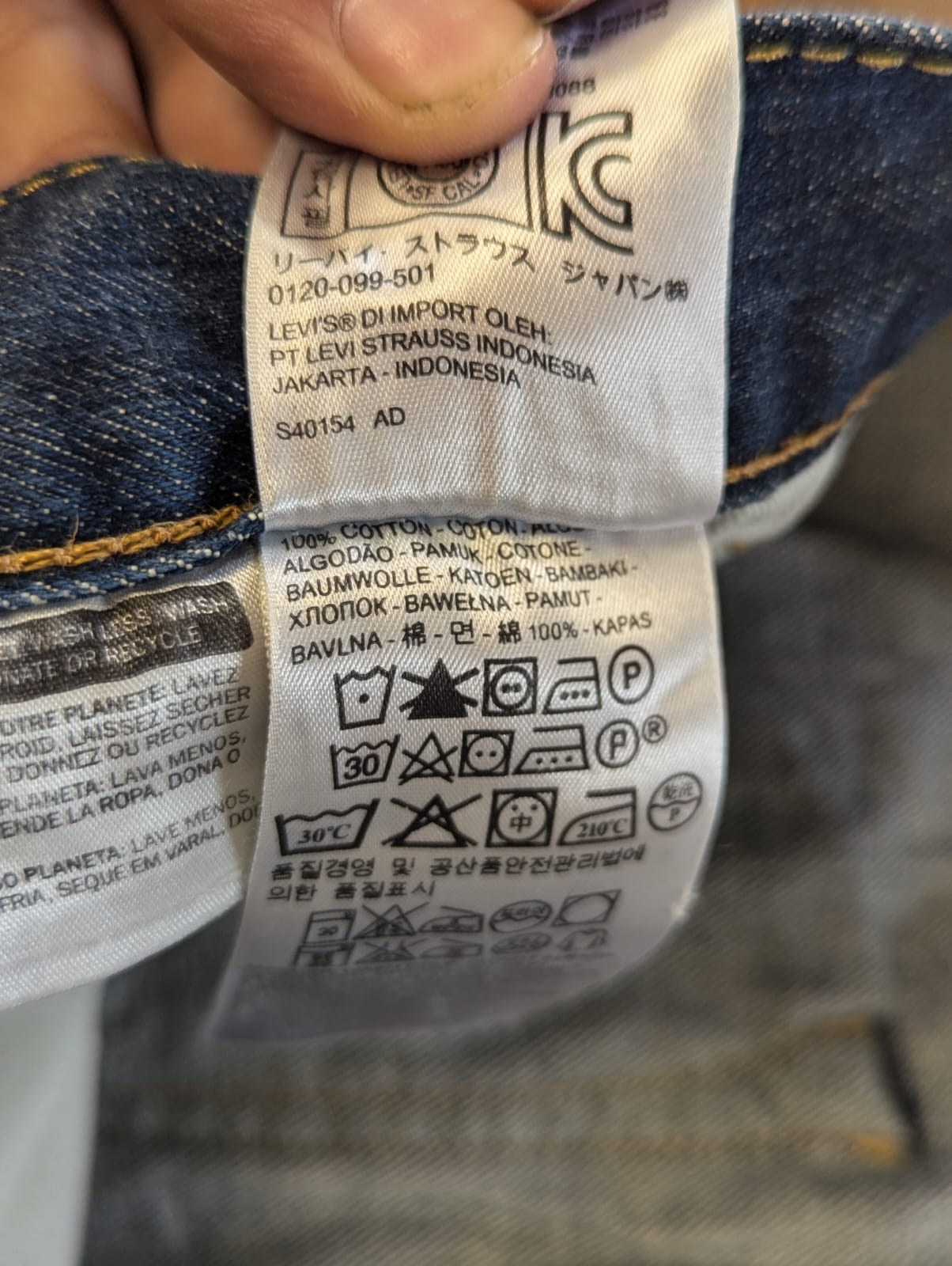 Pantalon Levi's 501 Réf. 01138