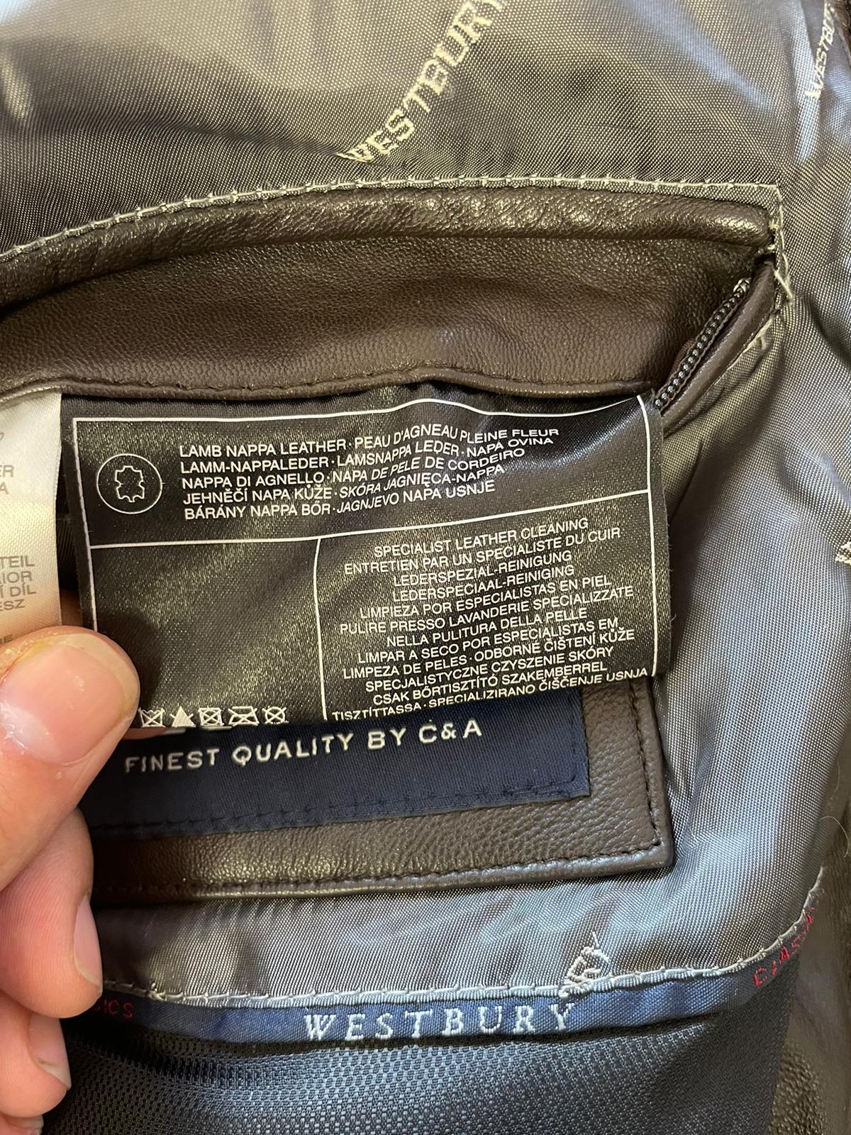 Veste en cuir C&A réf. 01370