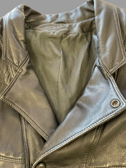 Veste vintage en cuir écologique réf. 01532