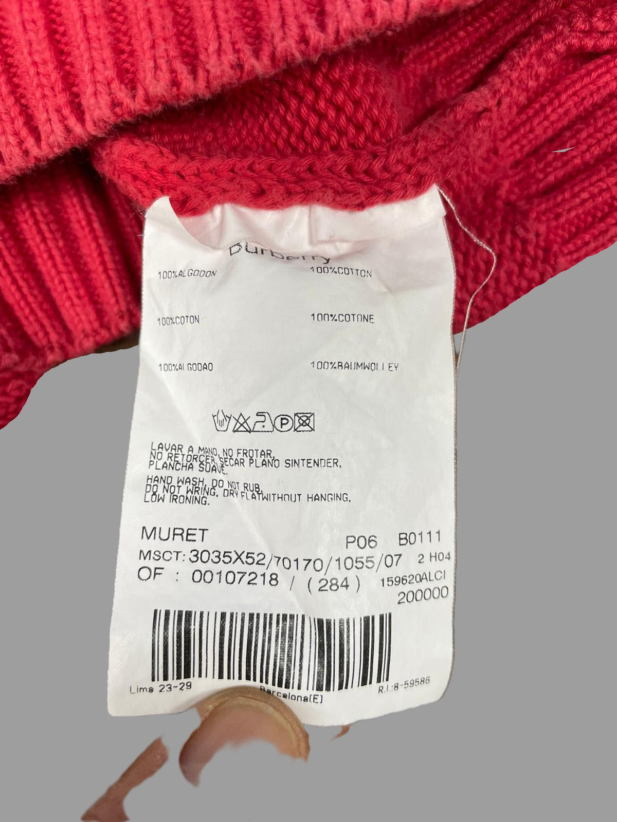 Veste Burberrys réf. 01675