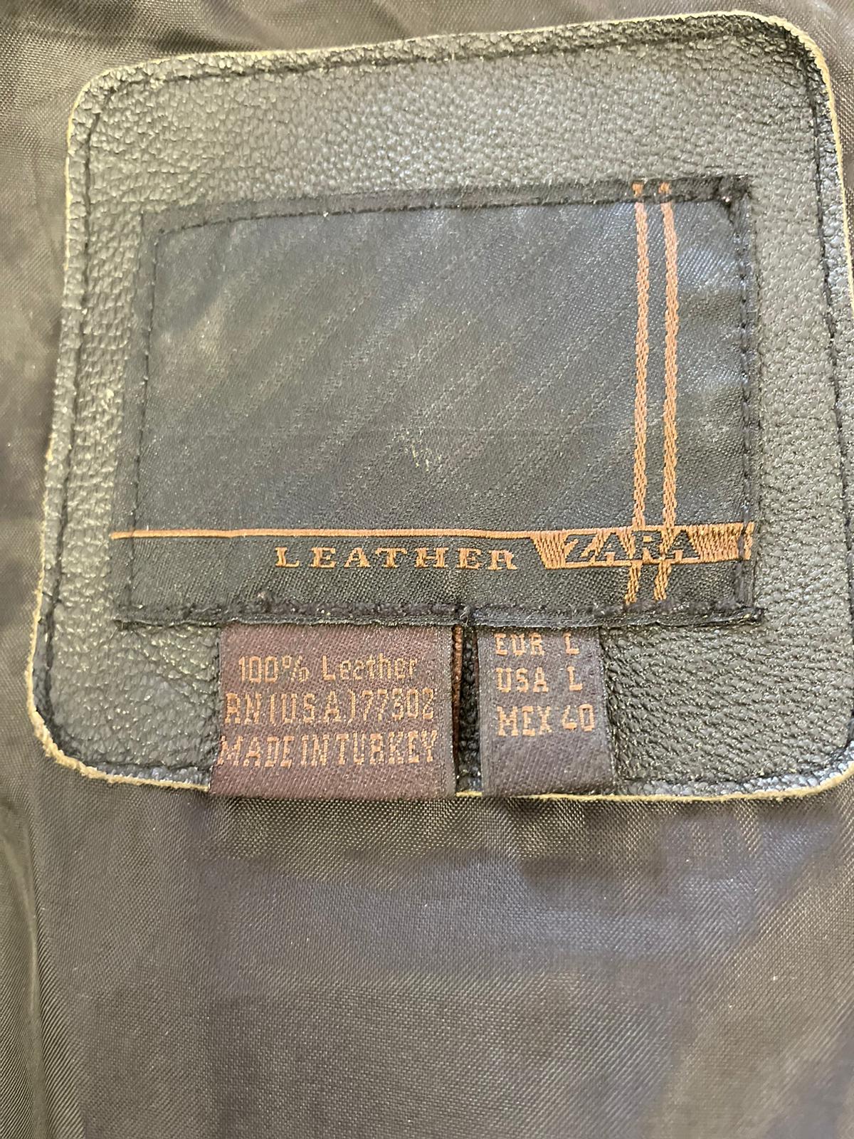 Veste en cuir Zara Réf.01728