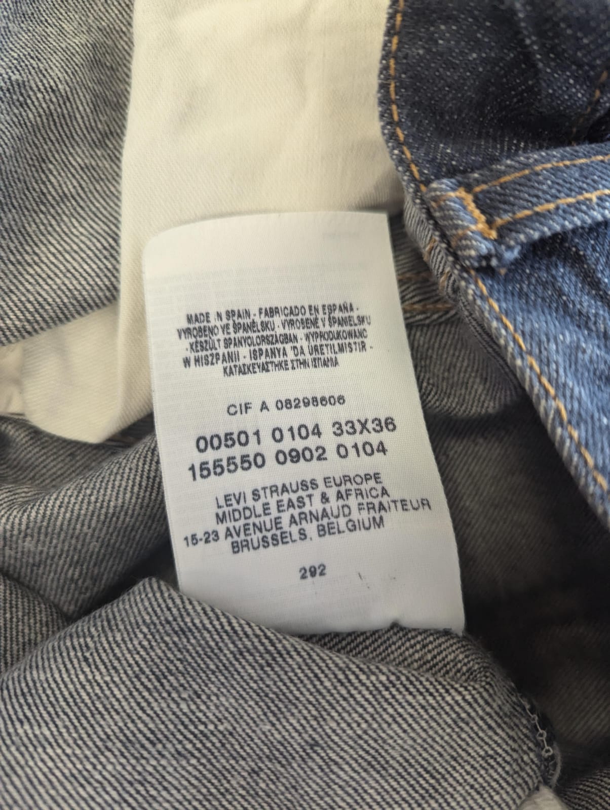 Pantalon Levi's 501 Réf. 01729