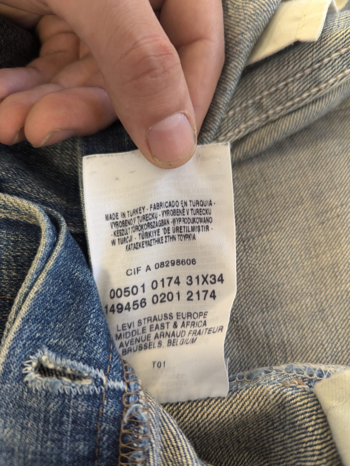 Jean Levi's 501 Réf. 01886