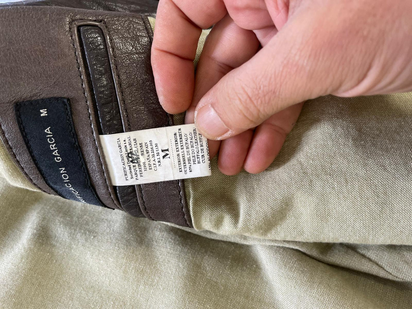 Veste en cuir Purificación García Réf. 01969