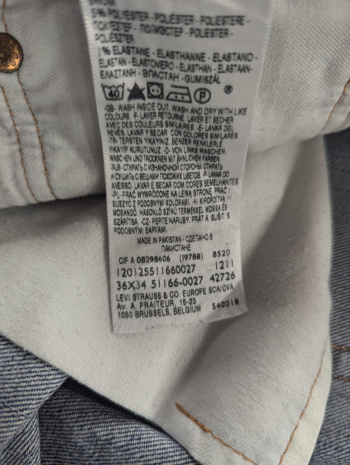 Jeans Levi's Réf. 02152