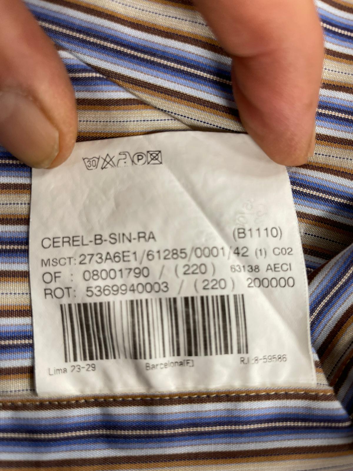 Chemise à col diplomatique réf.02197