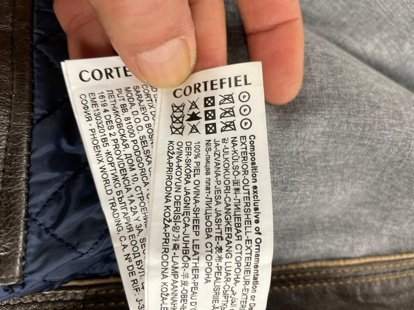 Veste en cuir CorteFiel Réf. 02607