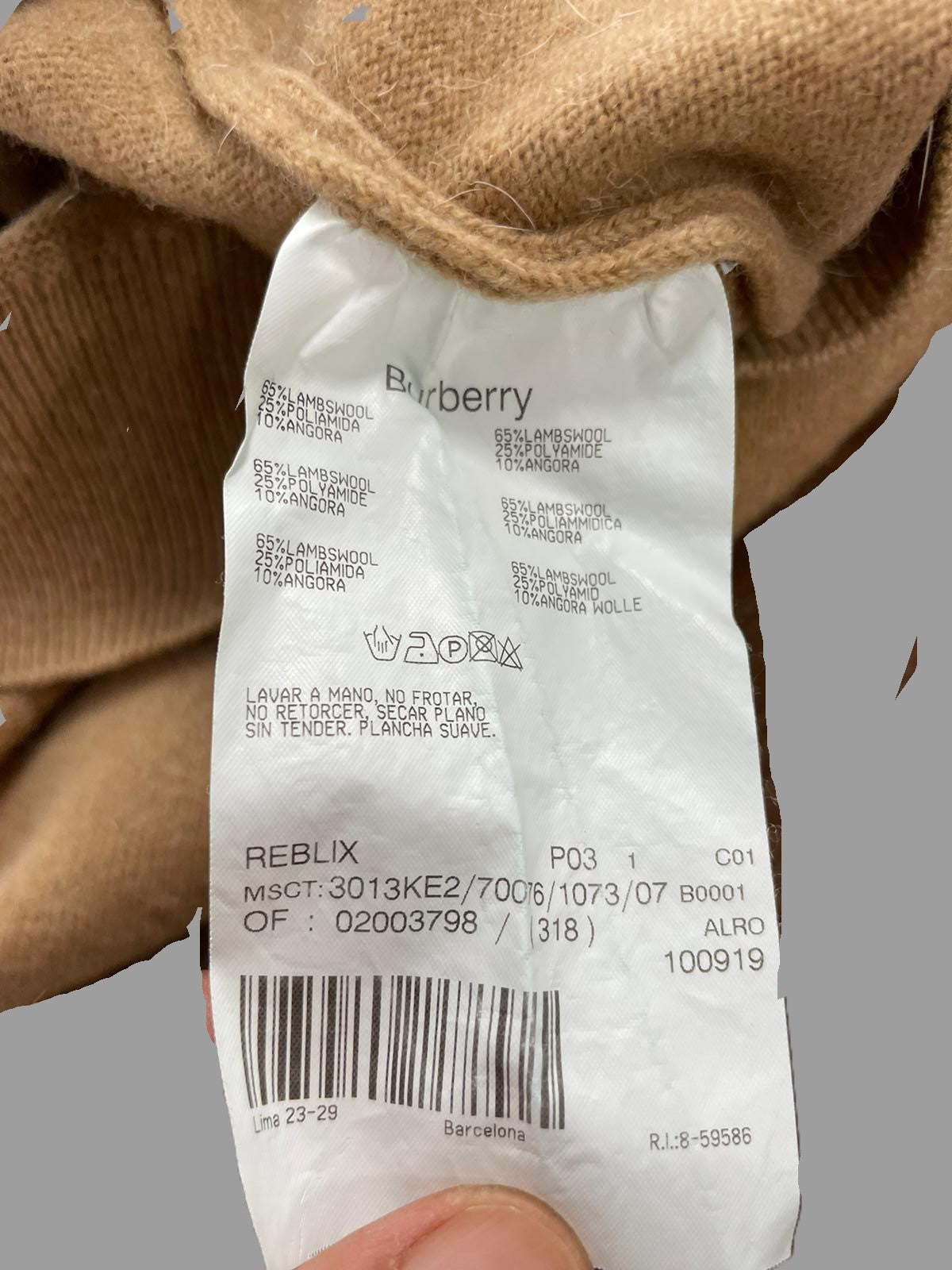 Pull Burberry Réf. 02617