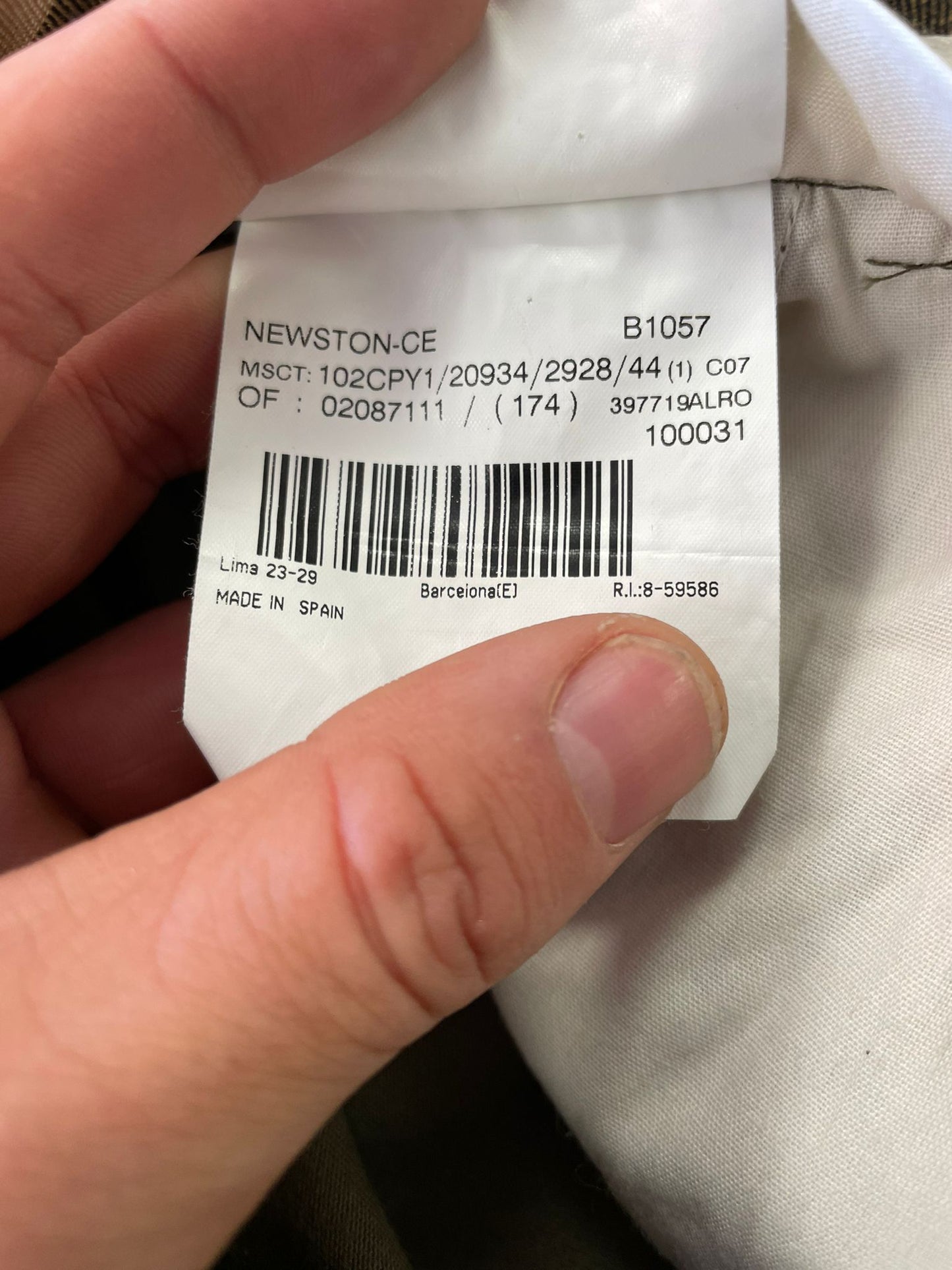 Pantalon chino Burberry Réf. 02888