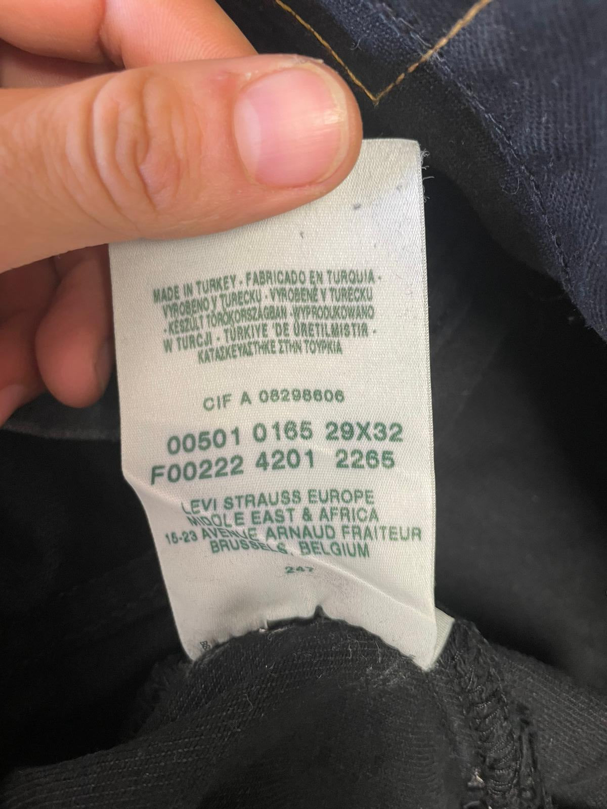 Jean Levi's 501 Réf. 02922