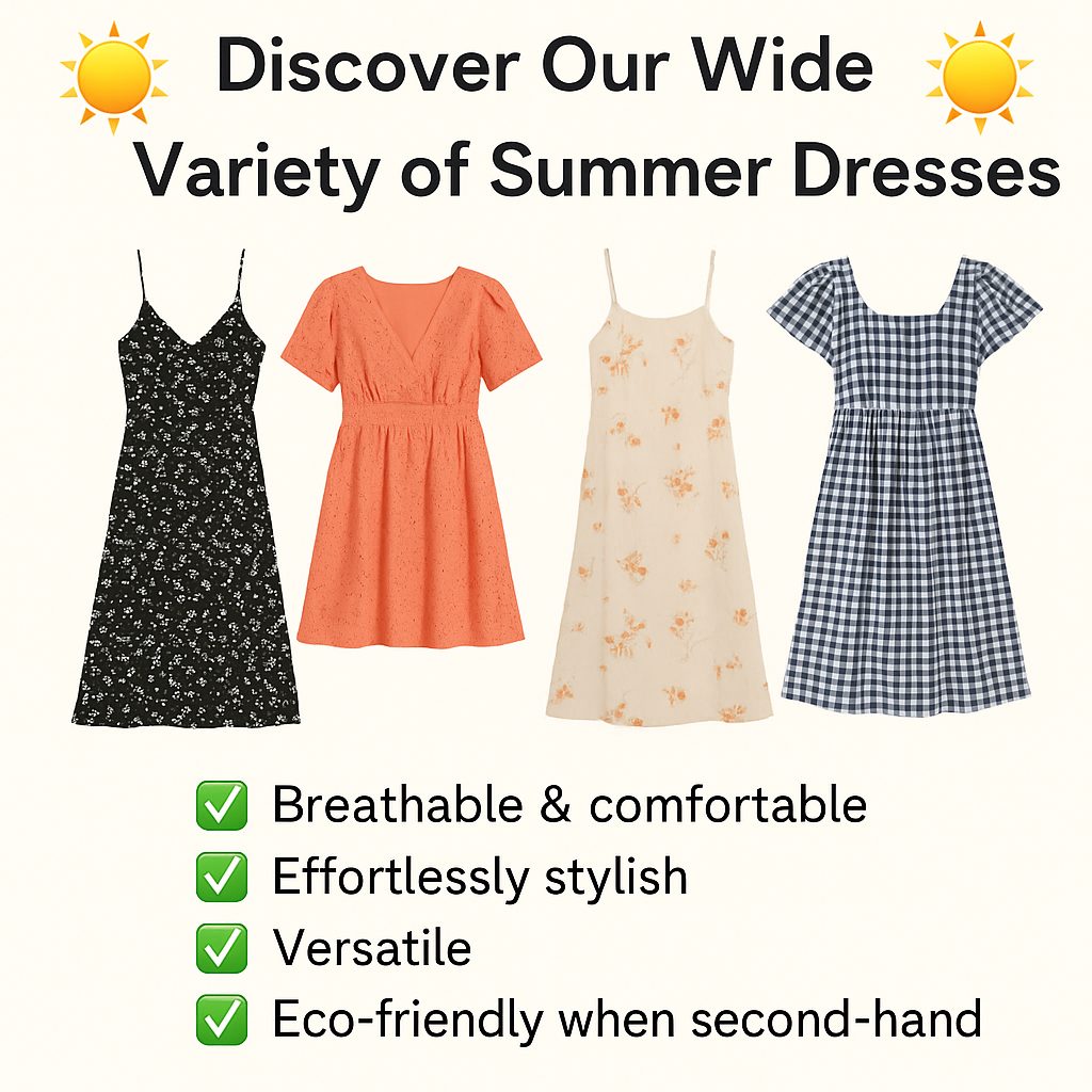 🌞 Discover Our Wide Variety of Summer Dresses – Style, Comfort & Sustainability