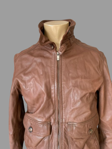 Veste en cuir Massimo Dutti Réf. 02729