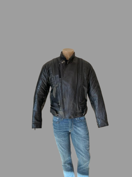 Veste motard en cuir réf. 02810
