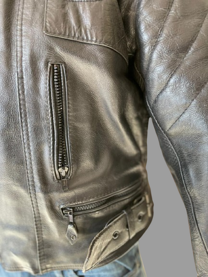 Veste motard en cuir réf. 02810