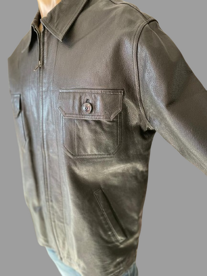 Cazadora de Piel Vintage Ref.02811