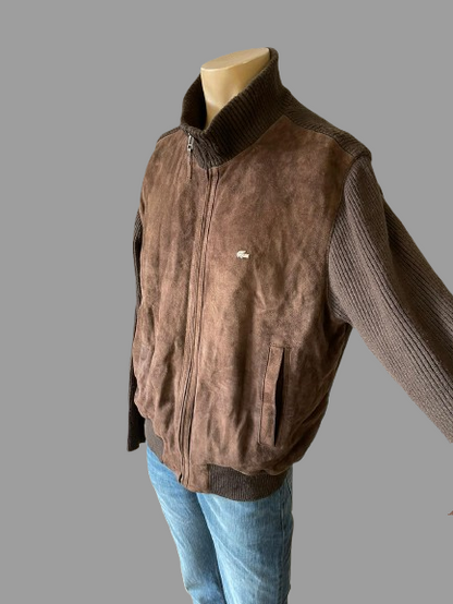 Veste Lacoste en cuir/laine réf. 02843