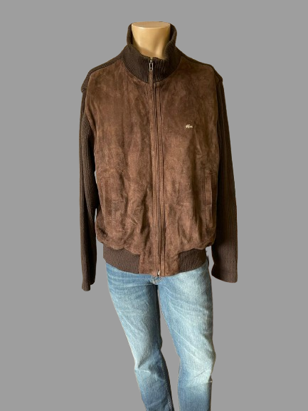 Veste Lacoste en cuir/laine réf. 02843