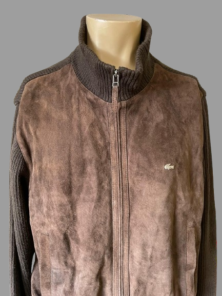 Veste Lacoste en cuir/laine réf. 02843