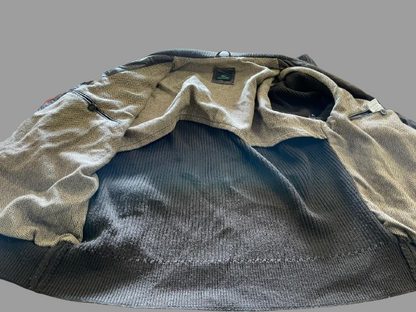 Veste Lacoste en cuir/laine réf. 02843