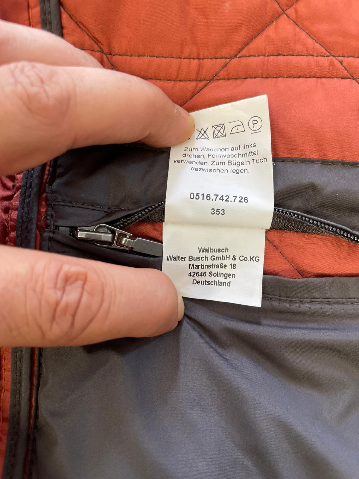 Veste WallBusch Réf.01108