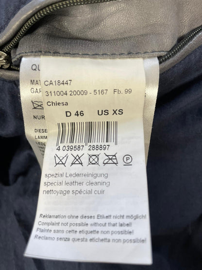 Veste en cuir écologique argenté et doré réf. 01271