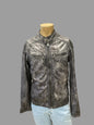 Veste en cuir écologique argenté et doré réf. 01271