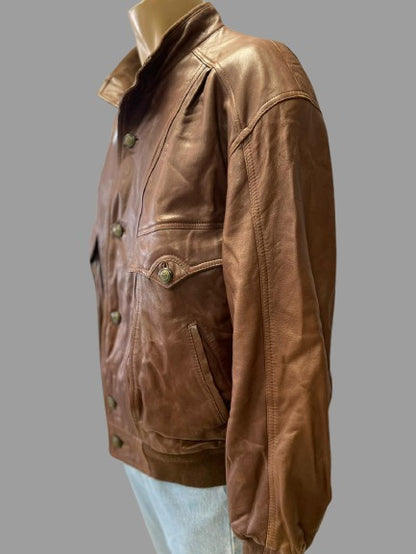 Veste en cuir vintage réf. 01351