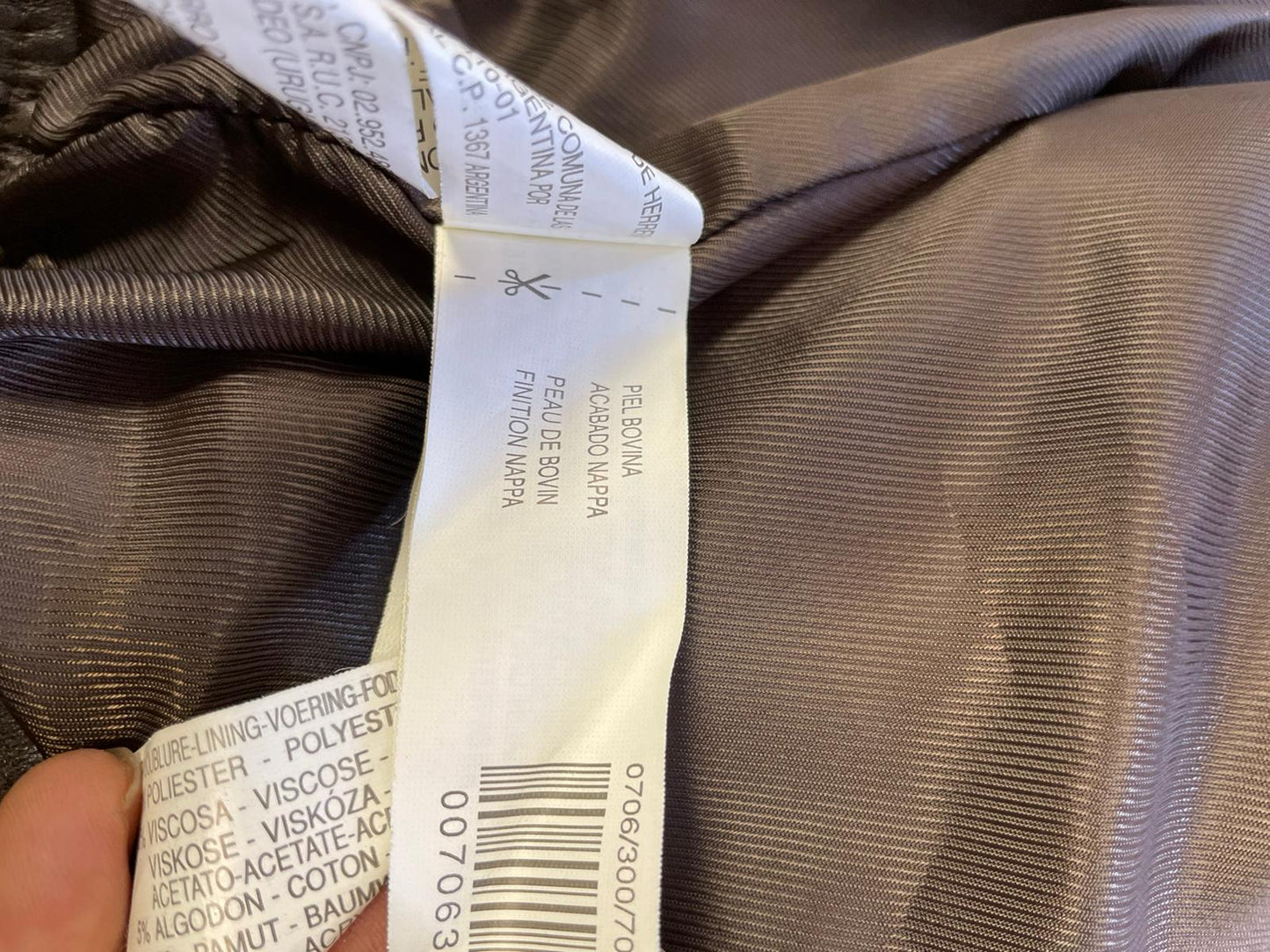 Veste en cuir Zara Réf.01540