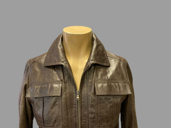 Veste en cuir Zara Réf.01540
