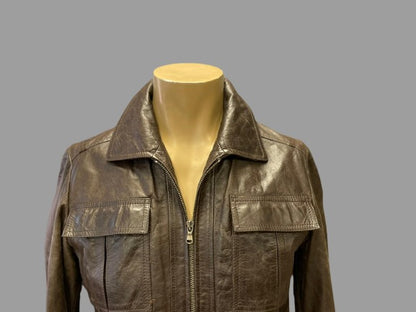 Veste en cuir Zara Réf.01540