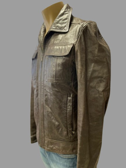 Veste en cuir Zara Réf.01540