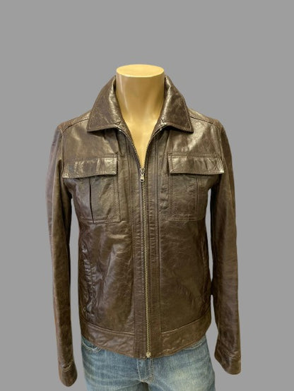 Veste en cuir Zara Réf.01540