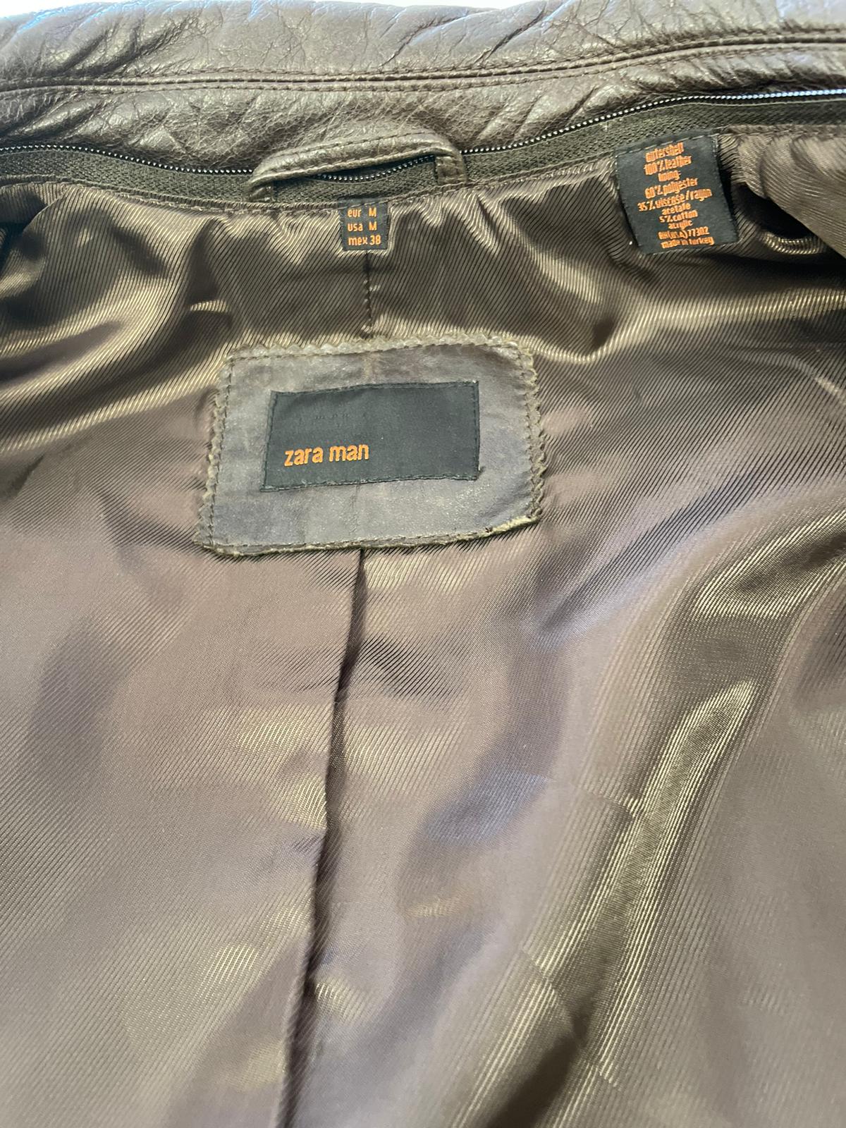 Veste en cuir Zara Réf.01540
