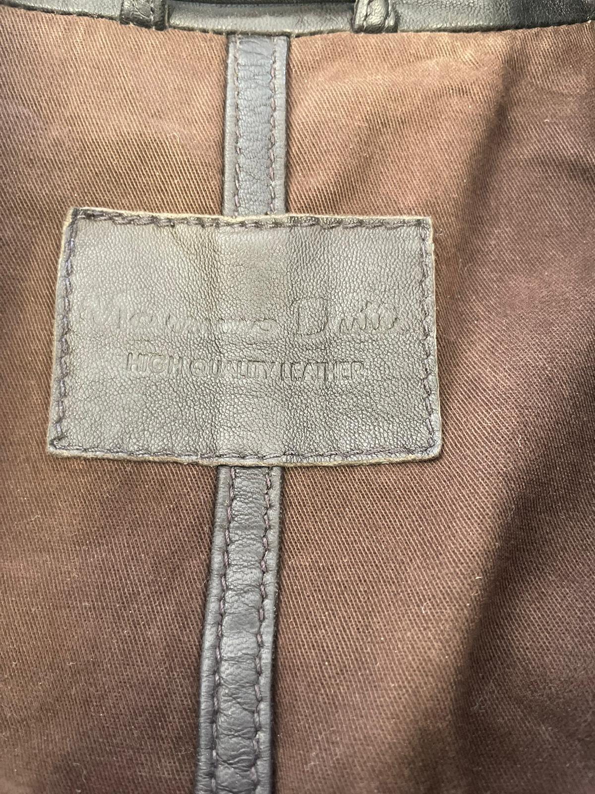 Veste en cuir Massimo Dutti Réf. 01779