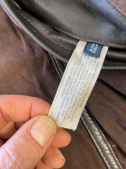 Veste en cuir Massimo Dutti Réf. 01779