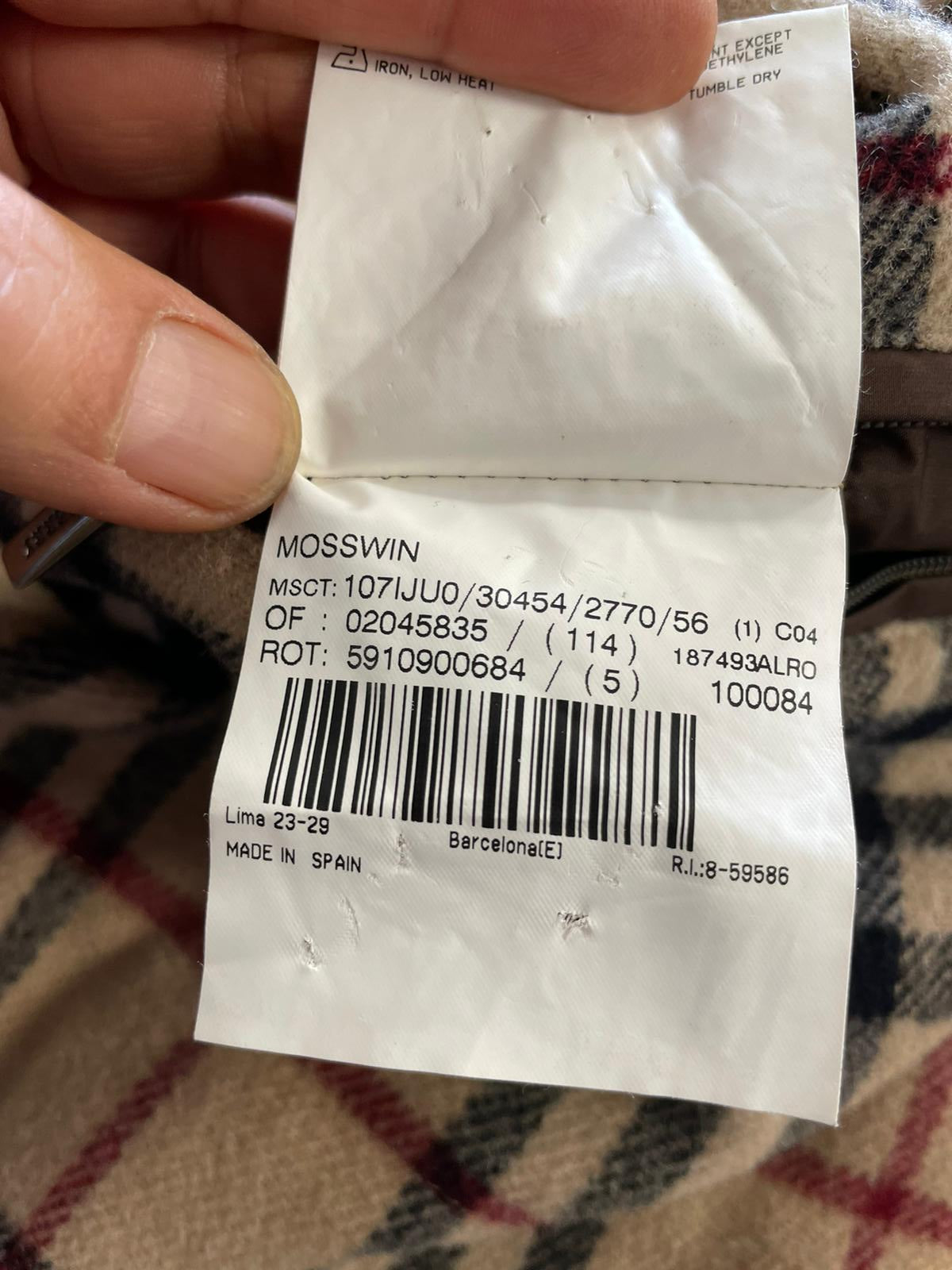 Veste Harrington homme Réf.02212