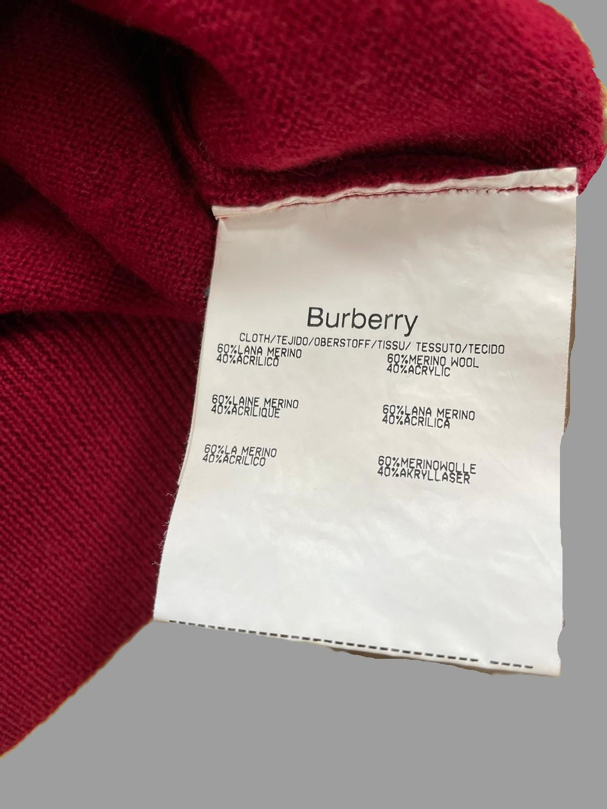 Pull col V Burberry Réf. 02618