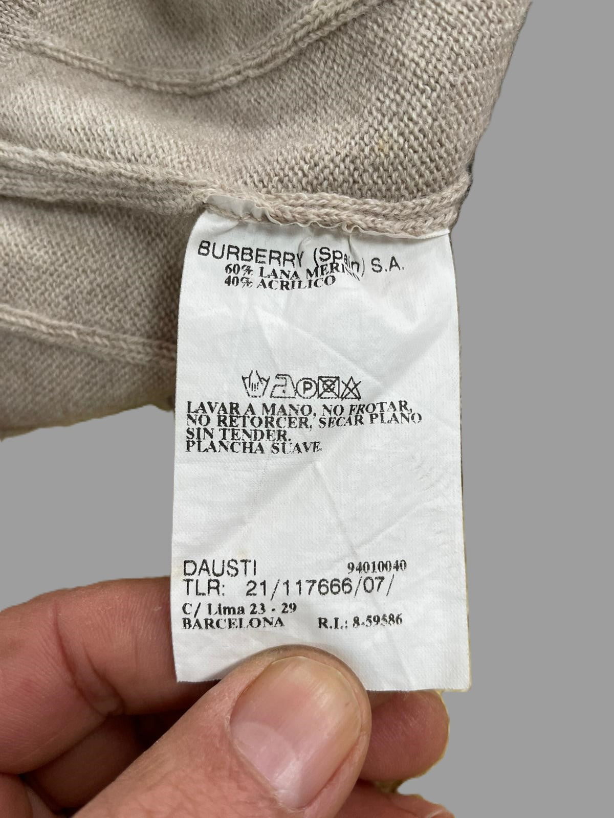 Gilet en maille Burberry Réf. 02619