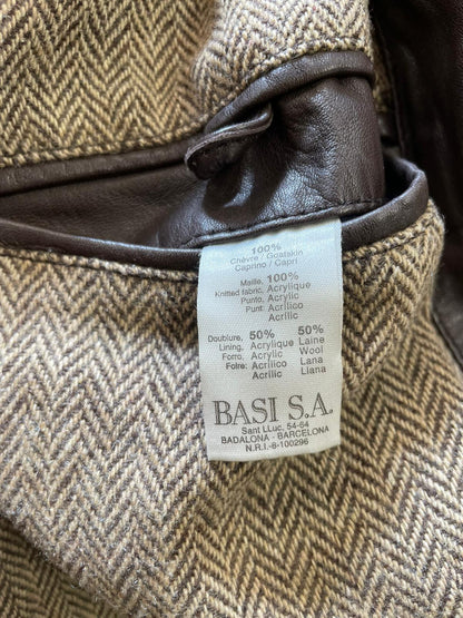 Veste Lacoste en cuir/laine réf. 02843