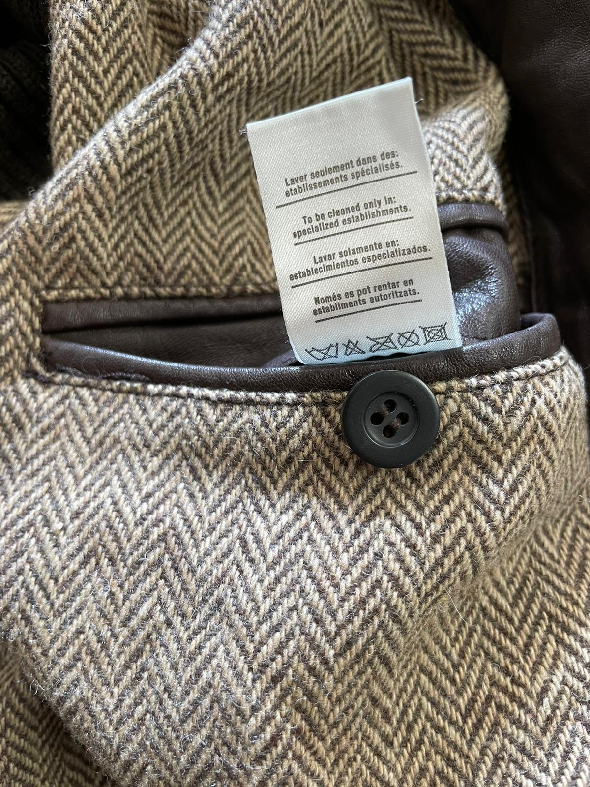 Veste Lacoste en cuir/laine réf. 02843